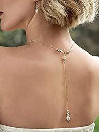 joli bijoux de dos à perles 