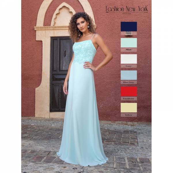 Robe de cocktail, NY 3136 mint vue de face