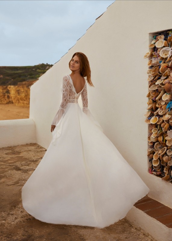 candice d eHERVE MARiage robe Boheme en mousseline