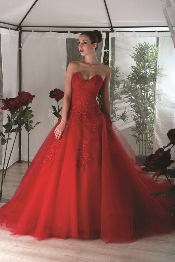 robe princesse rouge