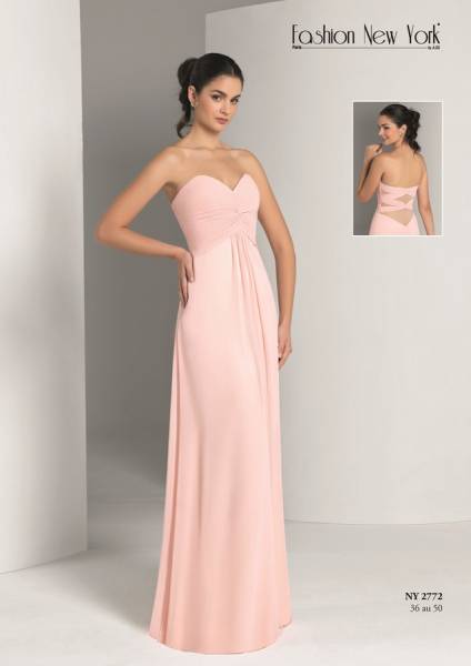 robe blush joli dos