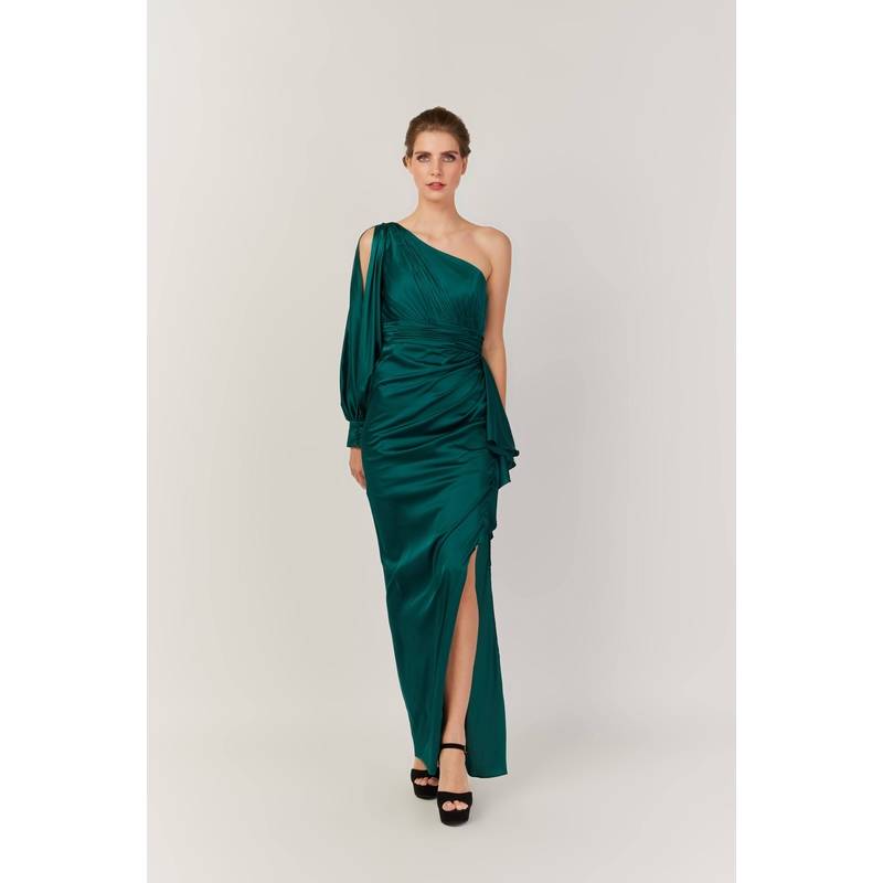 Robe de coloris vert sapin marque Fashion New York